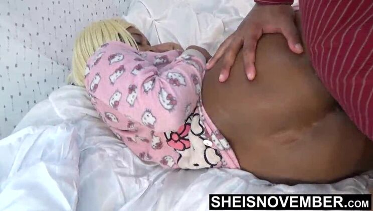 I Am Sneaking Into My StepDaughter Room To Teach Her Sex, In Hello Kitty Butt Flap Pajamas, I Teach Missionary & Doggystyle Hardcore Fucking POV, Cute Innocent Ebony Msnovember Learn To Fuck Video