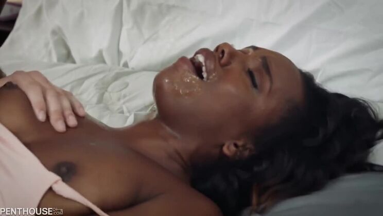 Lacey London's Black Girl Ebony Fantasies 4: Big Tits, Cumshot, Handjob