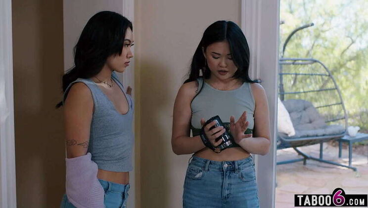 Asian Teen Lulu Chu Discovers Friend Kimmy Kimm's Domination Video, Confronts Her