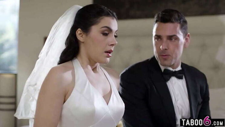 Italian Bride Valentina Nappi's Wedding Day Anal Plugging