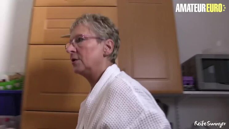 AMATEUR EURO - German Busty Granny Erna Craves For Young Dick