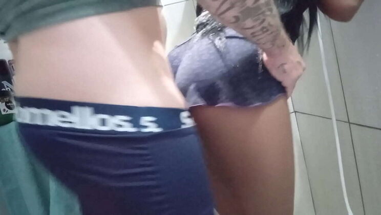 Naughty Latina Alicehot Caught Jerking Off in Bathroom by Brenohot