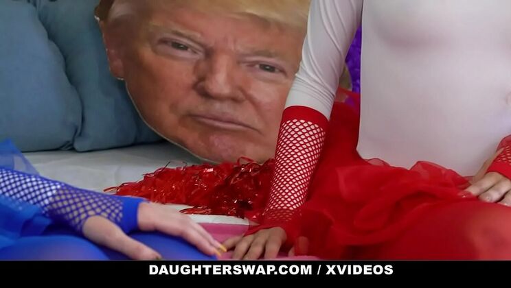 Neighbor's Stepdaughter Sia Lust & Mackenzie Mace in Hot Voting Orgy - Blowjob, Cumshot, and Group Sex