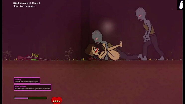 Naked Girl Escapes Horny Zombies But Gets Fucked Hard and Creampied - Hentai Gameplay Part 1