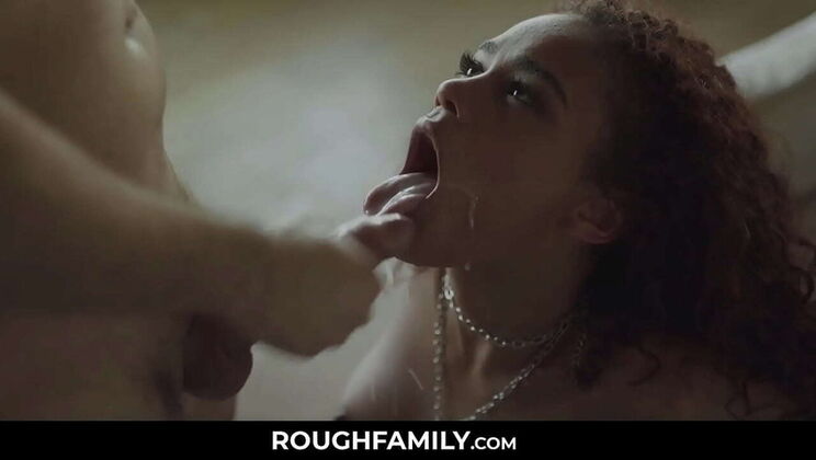 Stepdad Pounds Ebony Stepdaughter Scarlit Scandal Hardcore RoughFamily