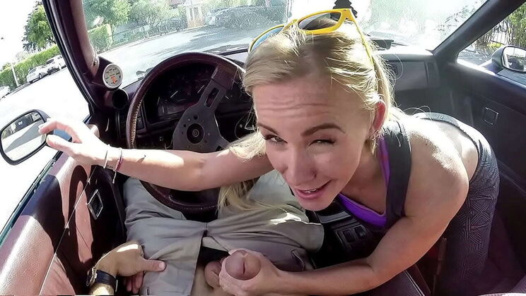 Blonde MILF Sells Car But Ends Up Fucking Big Cock in Store