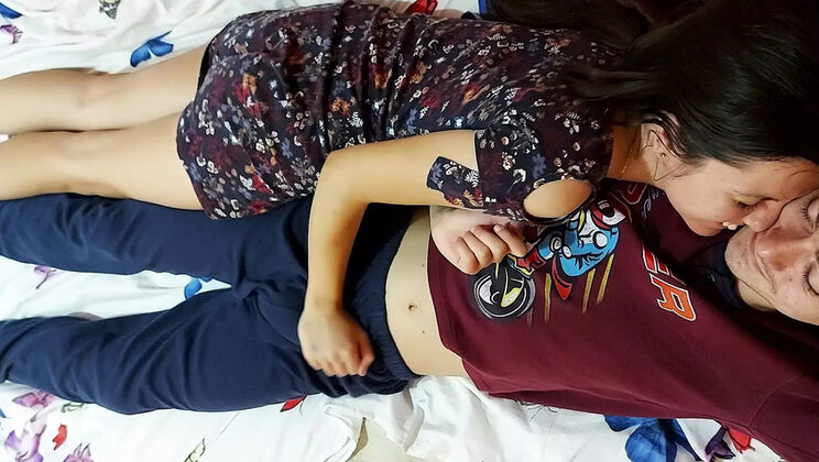 Hot Stepsister Gets Caught Playing With Stepbrother's Big Cock - Ends Up Fucking Him Hard