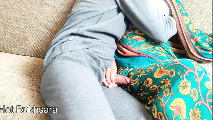Desi Stepmom Gets Hardcore Fuck from Horny Stepson on Sofa - Hindi Dirty Talk