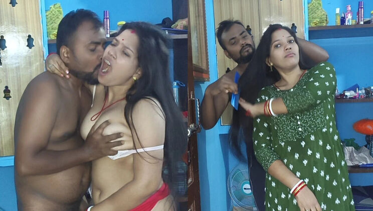 18-Year-Old Indian GF Sona Bhabhi Fucks Hard - Tight Pussy & Big Cock Desi Sex