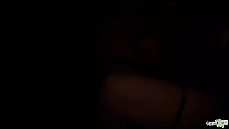 Amateur Italian Couple Fucks in Car - Young Teen Gets Creampie from Older Stranger Outdoor