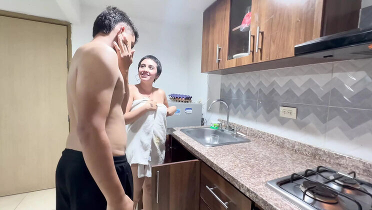 Big Ass Latina Stepsister Wants My Huge Cock for Fixing Her Faucet - ManuelaAlvarez