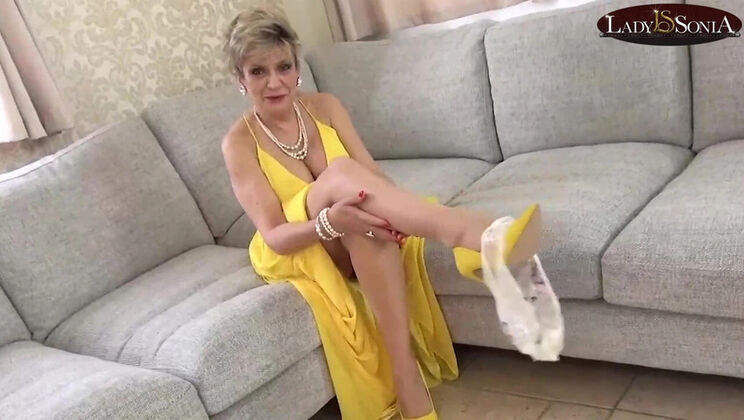 Lady Sonia's Hot Trophy Wife Cuckold Party - Big Tits Blonde MILF in Lingerie