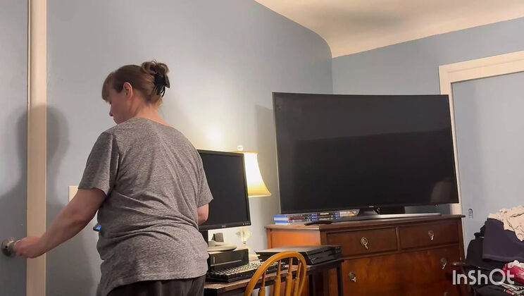 Mature MILF Sweet Marie fucks son-in-law hard and gets creampie with huge cum load