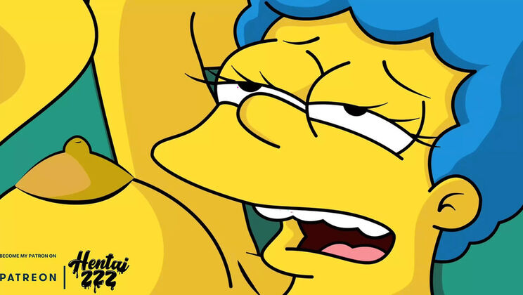 Hentai Simpsons Cheating - Marge Fucks Carl Doggystyle Creampie