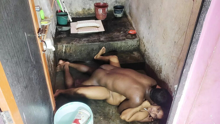 Village Indian Bhabhi Fucked Hard in New Bathroom - Desi Sex Video