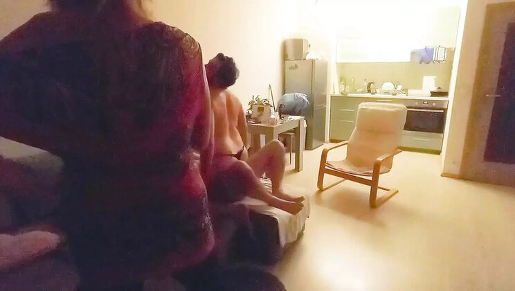 Blonde Hotwife Pegs Bi Cuckold Hubby in Wild Threesome