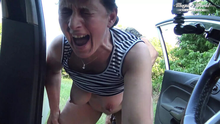 Mature Sissy Seduced for Outdoor Sex - Big Tits & Big Ass Fuck
