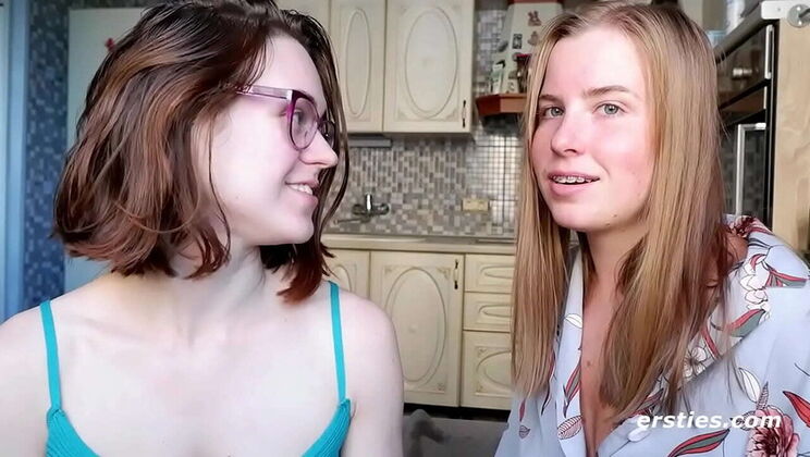 Blonde Rita's First Lesbian Experience - Amateur German Babes