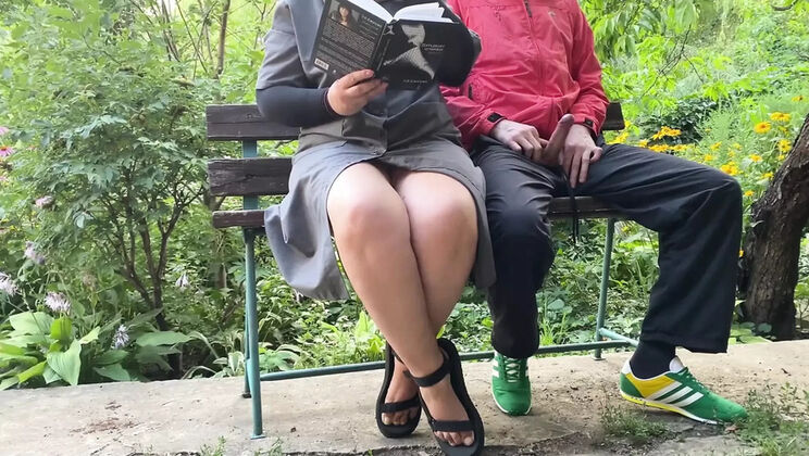 Shy Son-In-Law Gets Handjob From Busty MILF Mom In Public Park - Big Ass Ukrainian BBW