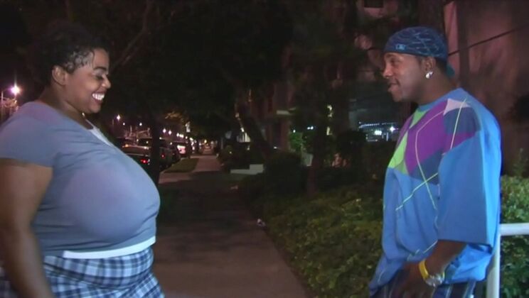 Thick Ebony BBW Trixie Gets Picked Up & Comes Back For BBC