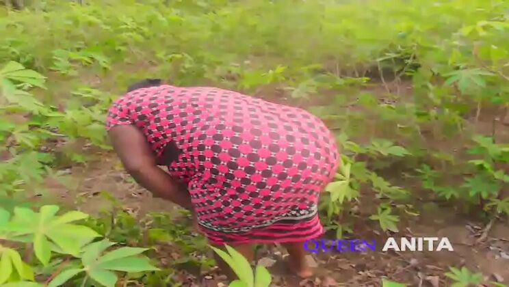 Hairy Ebony MILF Gets Wet with BBC - Busty Bush Fucking