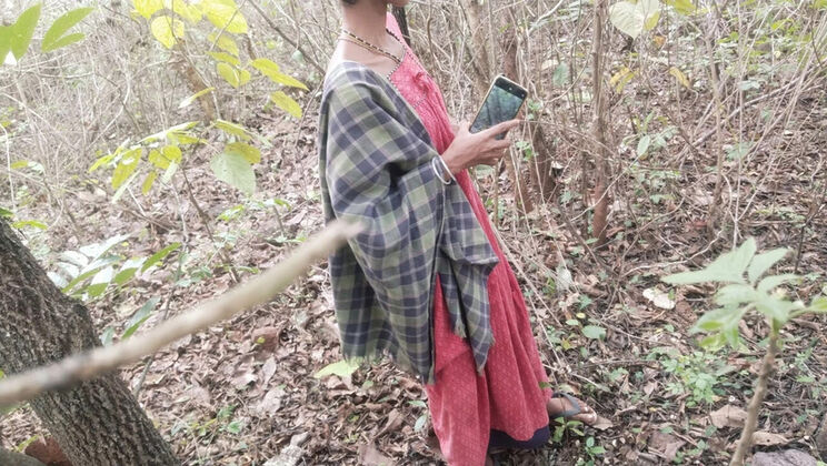 Hot Indian Teen Fucks Step Brother Hard in Outdoor Jungle - Best Blowjob with Step Dad