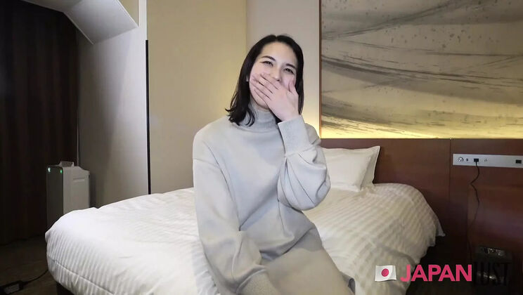 Petite Japanese Teen with Small Tits Gets Creampie in Hardcore POV