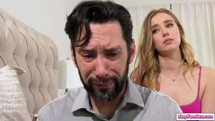 Stepdad fucks teen stepdaughter Haley Reed hard anal until she squirts