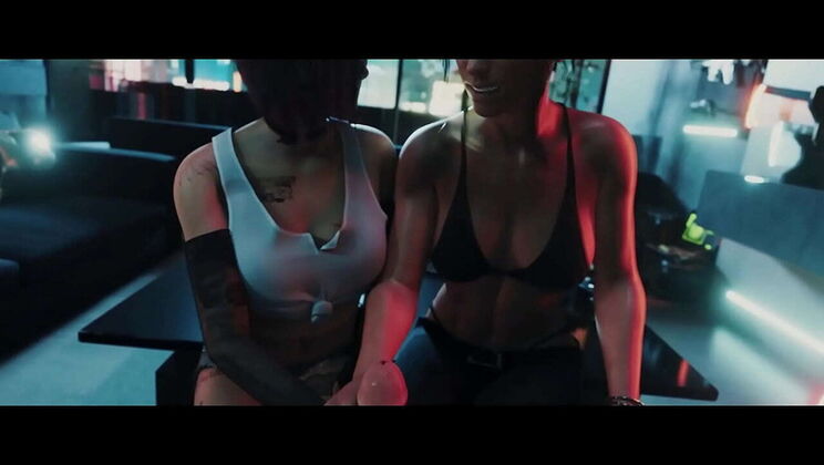 Futa Cyberpunk 2077 Threesome - Judy, Panam & V Hardcore Action