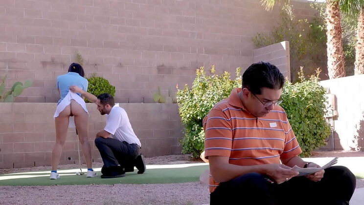 Rachel Starr the Juicy PAWG Fucks Golf Instructor Behind Hubby's Back - BangBros