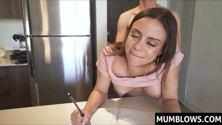 Horny Student Fucks Hot Latina Tutor - POV Anal Sex