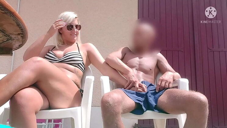 Hot Neighbor Milks My Big Cock Fast Before Her Husband Comes - Amateur Public Sex