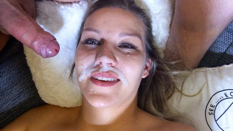 German Amateur MILF Loves Cum Facial - Homemade POV Handjob Cumshot