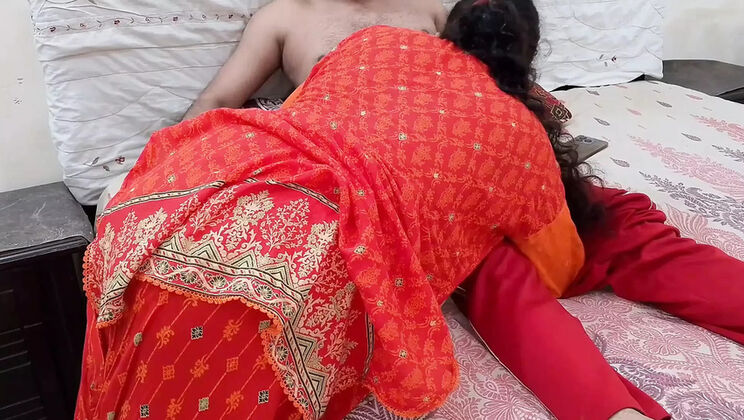 Hot Desi Stepmom QueenbeautyQB Fucks Stepson Rough in Room - Big Natural Tits Creampie