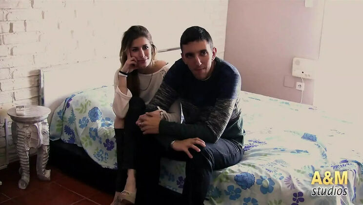Spanish Teen Casting: Skinny 18 Year Old Fucks Boyfriend in HD