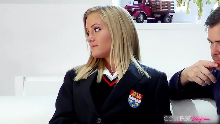 Sicilia Blonde Schoolgirl Squirting Fuck After Class HD