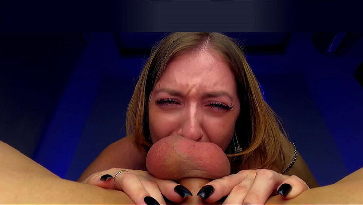 Kiss Allisse Rough Face Fucking & Cum Swallowing Blowjob