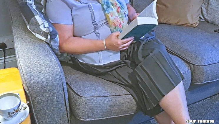 Dirty Old Granny Shows Off Her Big Natural Tits - BBW Mature Homemade