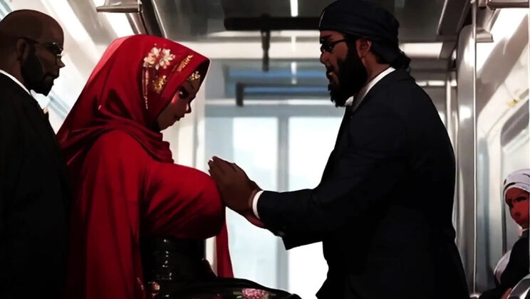 Somali BBW Proves Devotion by Drinking Cum in Hentai Cartoon