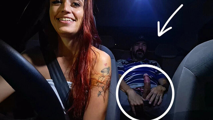 Redhead Teen Fanny Squirting in Risky Car Handjob - Public Outdoor Masturbating