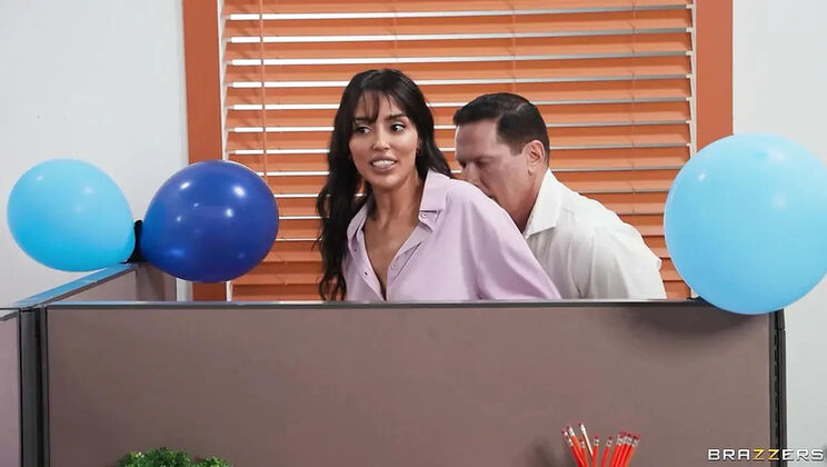Vanessa Sky Office Fingering Deep Ass Fuck By John Strong