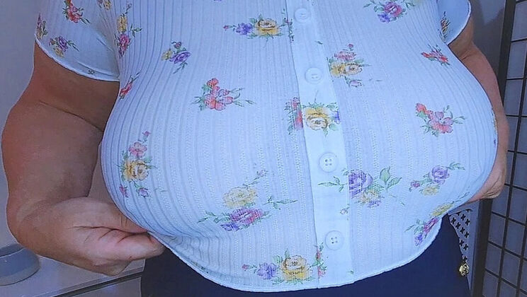 BBW Wife Jane UK Titty Drop Audition - Amateur Homemade Mature MILF