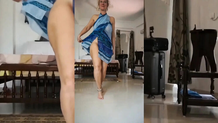 Amateur Blonde Wife Selena701 Dancing and Giving Oral Sex