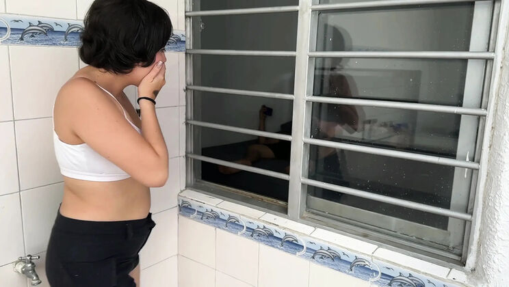 My Horny Stepsister Catches Me Jerking Off and Can't Resist Joining for Hot Anal Sex