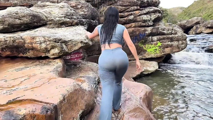 Jenifer Play Fucks Boyfriend's Best Friend in River - Big Tits Latina Amateur Outdoor Sex