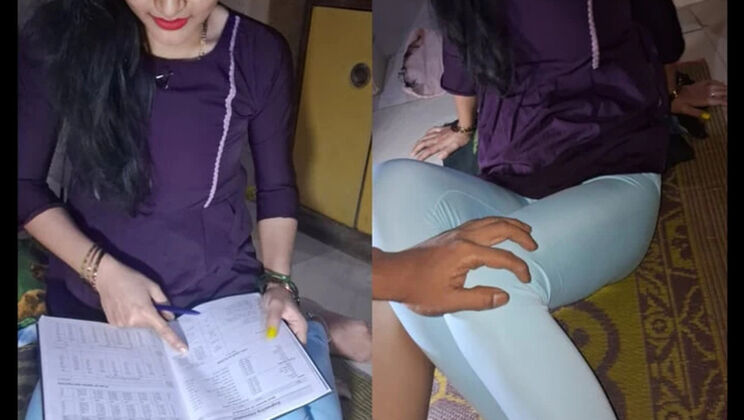 Desi Teacher Fucks Indian College Student Outdoor Study Sex