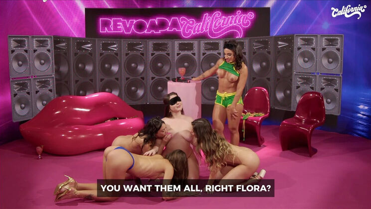 Rafaela Lima and Friends Wild Orgy on Famous Brazilian TV Show - Big Tits Lesbian Teen Action