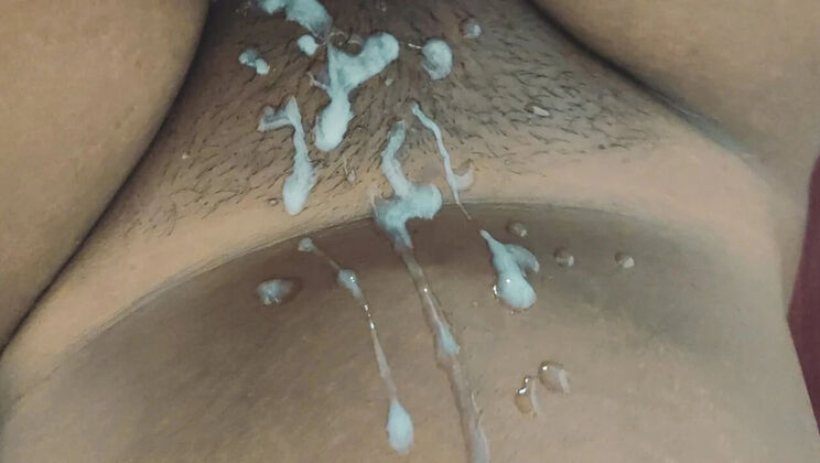 Tamil Wife Fingered and Hard Fucked by Husband - Cum Outside on Pussy - Tamil Audio