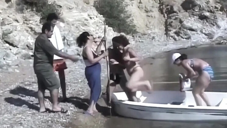 Sahin K Fucks on Beach Next to Friends - Amateur Turkish Outdoor Sex with Dirty Talk & Moaning