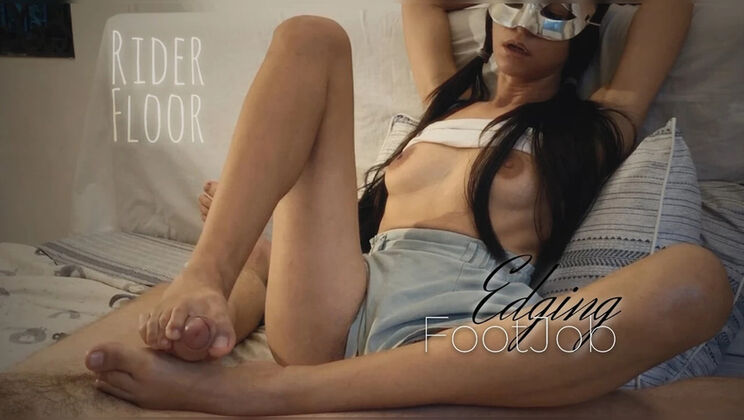 Gentle Femdom Footjob Edging My Chastity Slave With Love